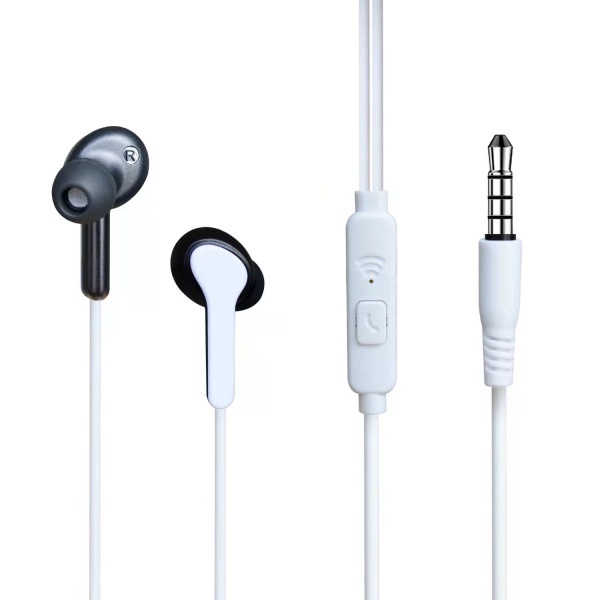 Wired angled earphone Headphone in-ear earphone handfree