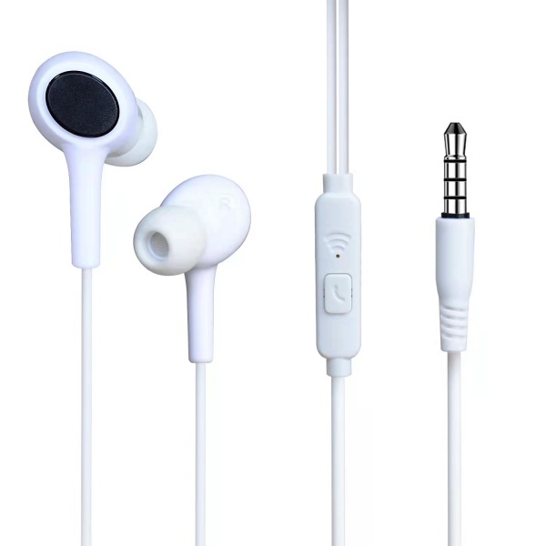 Wired angled earphone Headphone in-ear earphone handfree