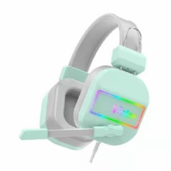 Macaron Wired Gaming Headphone with cool statical RGB LED
