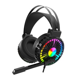 Wired Gaming Headphone with cool customized statical RGB LED