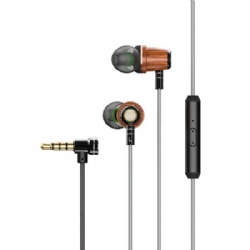 Wired wooden earphone Headphone in-ear earphone handfree